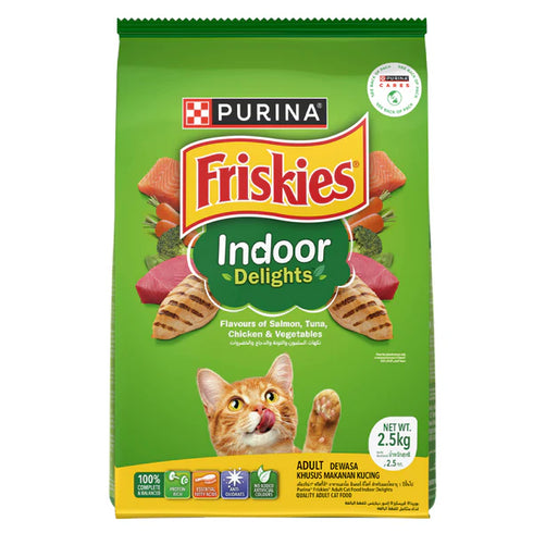 Purina Friskies indoor delights adult Cat dry food - 1Kg